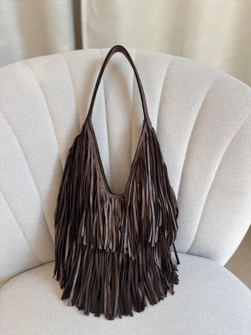 Borsa in Pelle con Frange