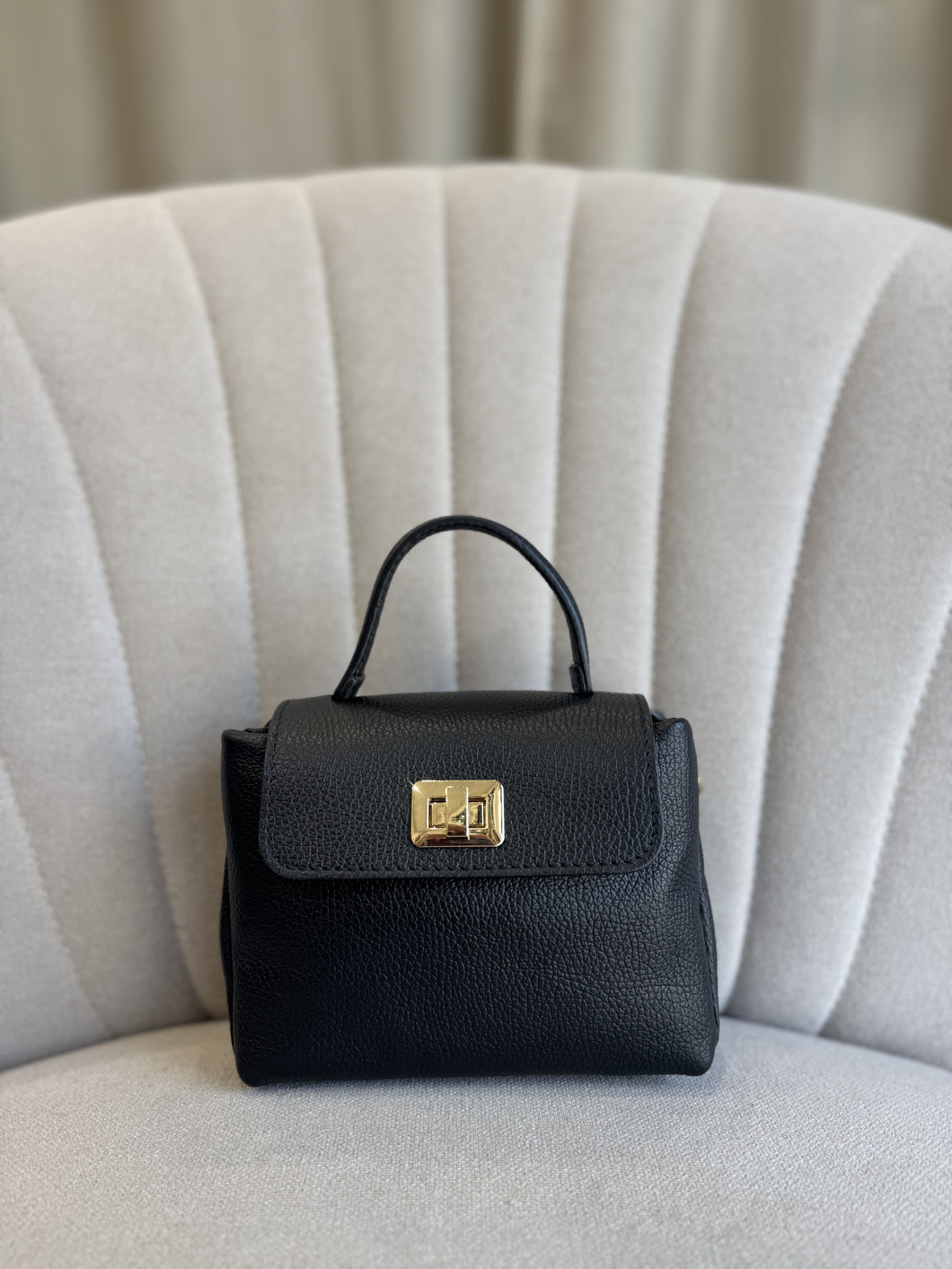 Mini bag in Pelle Nero