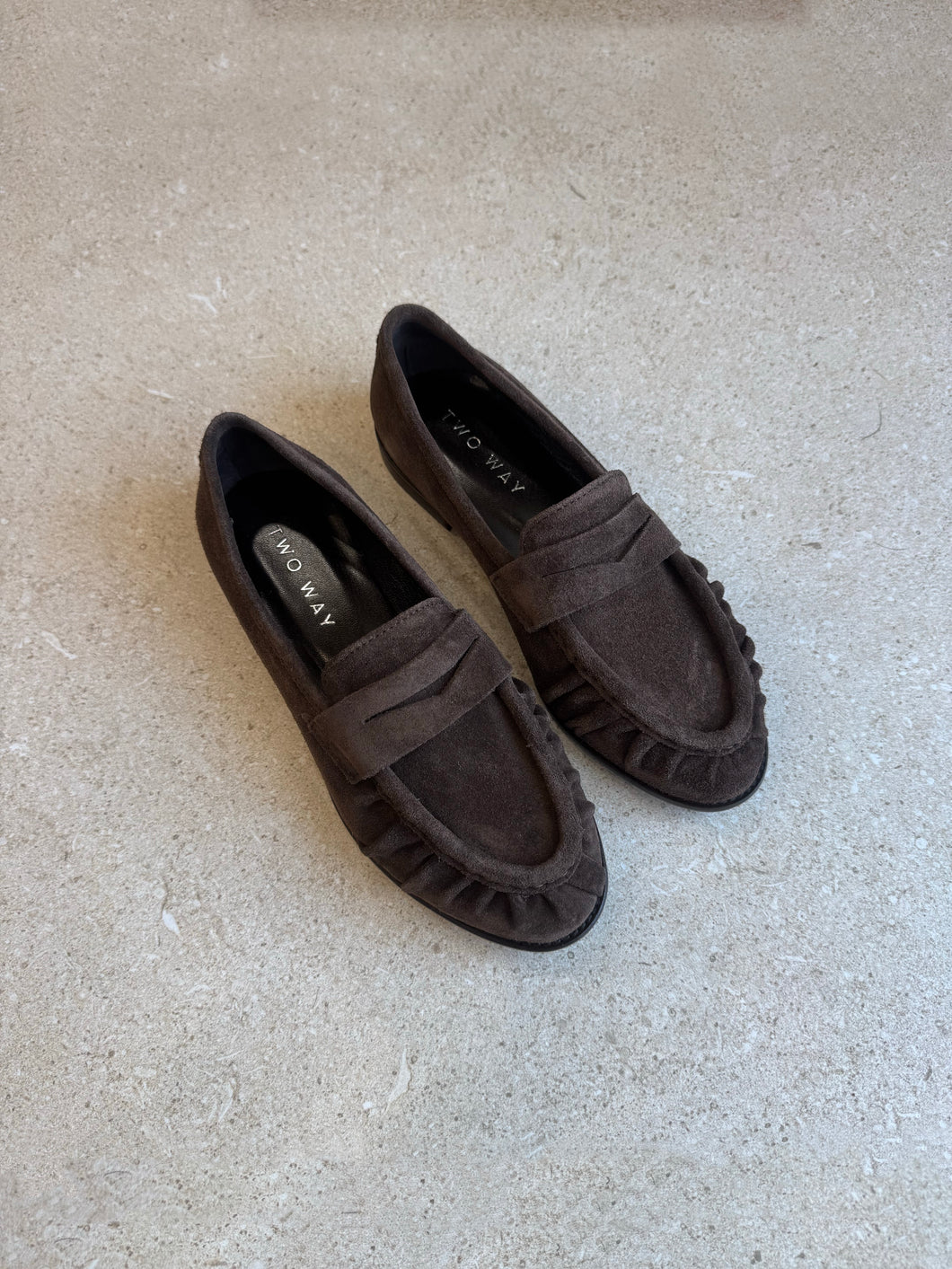 Mocassino Arricciato Camoscio